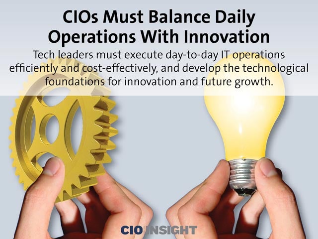 CIOs Must Balance Daily Operations With Innovation