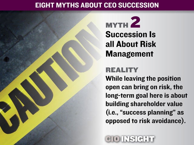 Myth 2: Succession Is all About Risk Management