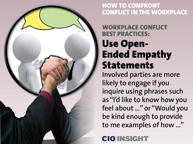 Workplace Conflict Best Practices: Use Open-Ended Empathy Statements