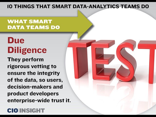 What Smart Data Teams Do: Due Diligence