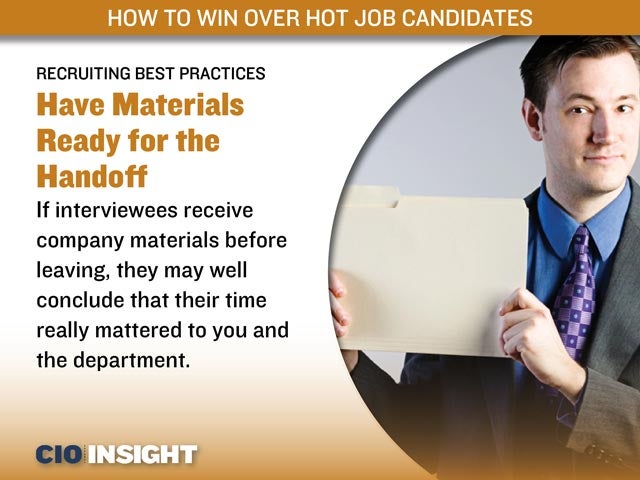 Recruiting Best Practices: Have Materials Ready for the Handoff