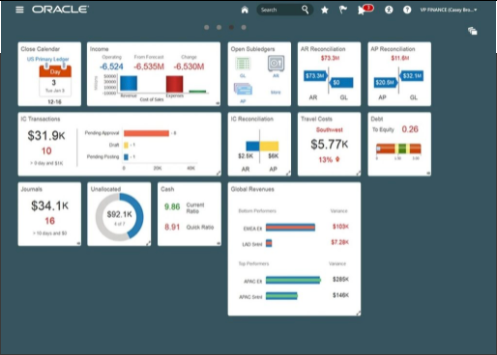 Oracle ERP Cloud Screenshot