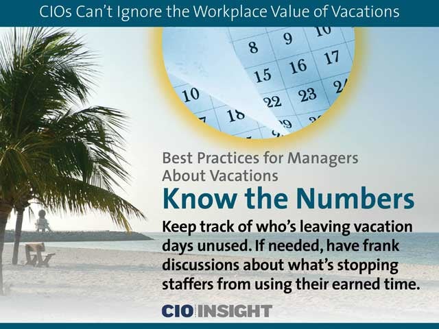 Best Practices for Managers About Vacations: Know the Numbers