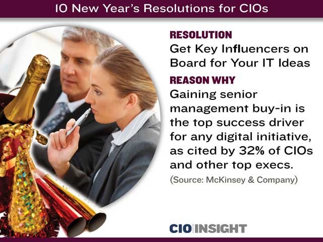 Resolution: Get Key Influencers on Board for Your IT Ideas