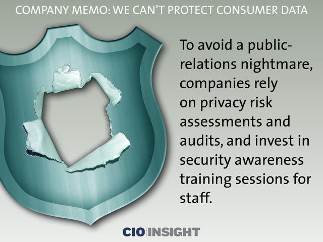 Company Memo: We Can't Protect Consumer Data