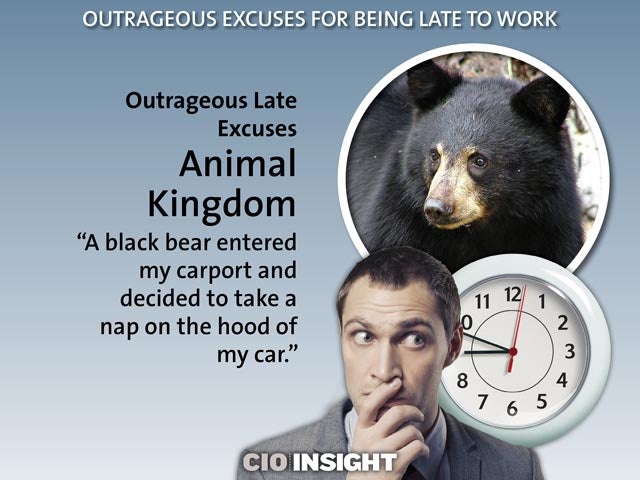 Outrageous Late Excuses: Animal Kingdom