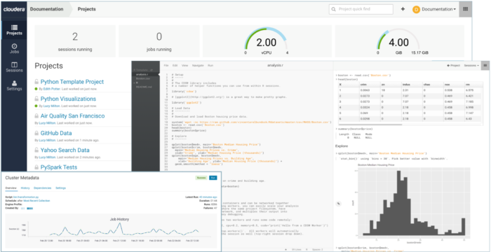 Cloudera Machine Learning Screenshot