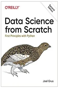 Cover of Data Science from Scratch book.