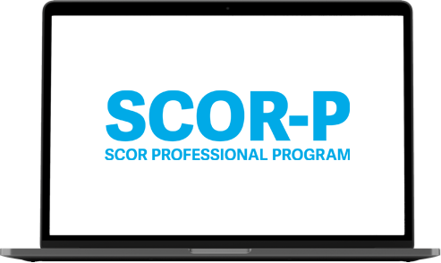 Screenshot of a laptop with SCOR-P depicted on the screen